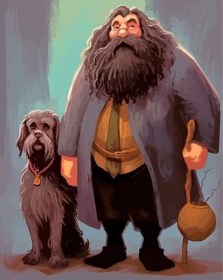 Hagrid And His Dog Paint By Numbers 