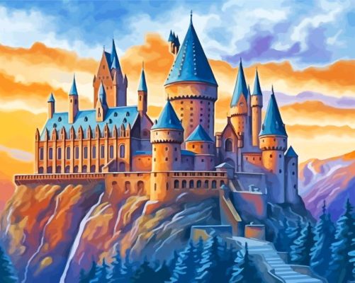 Hogwarts Castle Art Paint By Numbers 
