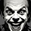 Jack Nicholson Joker Face Paint By Numbers