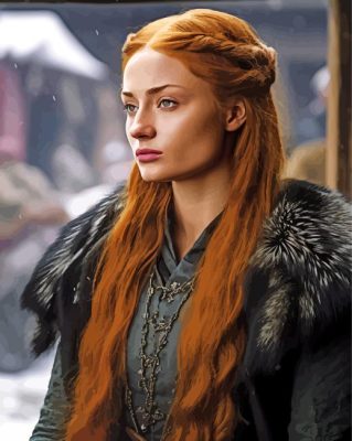 Sansa Stark Game of Thrones Paint By Numbers 