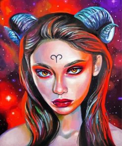 Aries Lady Paint By Numbers
