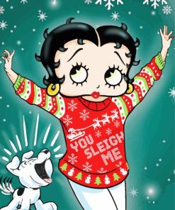 Christmas Betty Boop Paint By Numbers