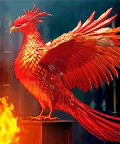 Fawkes Phoenix Harry Potter Paint By Numbers
