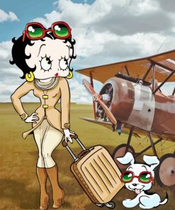 Betty Boop Travelling Paint By Numbers