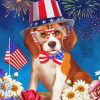 Patriotic Dogs Paint By Numbers