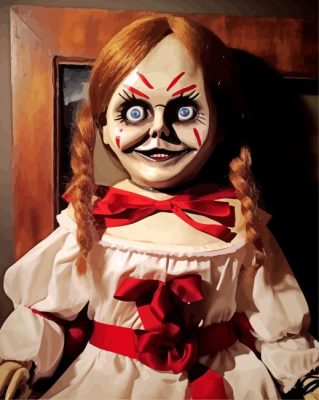 Creepy Annabell Doll Paint By Numbers 