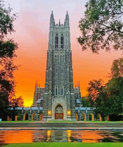 Duke University Sunset Paint By Numbers