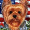 Patriotic Yorkie Puppy Paint By Numbers