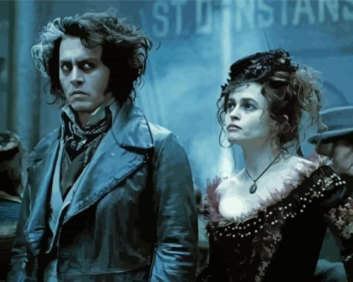 Sweeney Todd and Mrs Lovett Paint By Numbers 