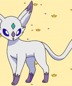 Espeon Pokemon Paint By Numbers