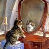 Cat Looking In The Mirror Paint By Numbers