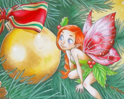 Christmas Fairy Paint By Numbers 