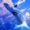 Humpback Whale Jumping Paint By Numbers