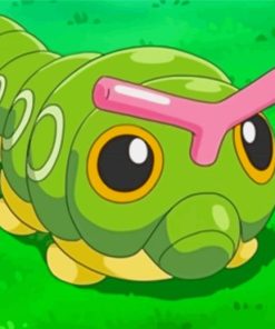 Pokemon Caterpie Paint By Numbers