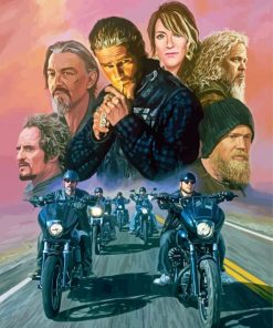 Sons Of Anarchy Characters Paint By Numbers art