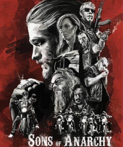 Sons Of Anarchy Serie Poster Paint By Numbers art