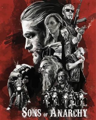 Sons Of Anarchy Serie Poster Paint By Numbers 