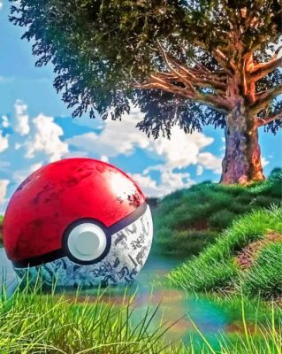 Pokemon Ball Paint By Numbers 