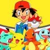Ash Ketchum Pokemon Paint By Numbers