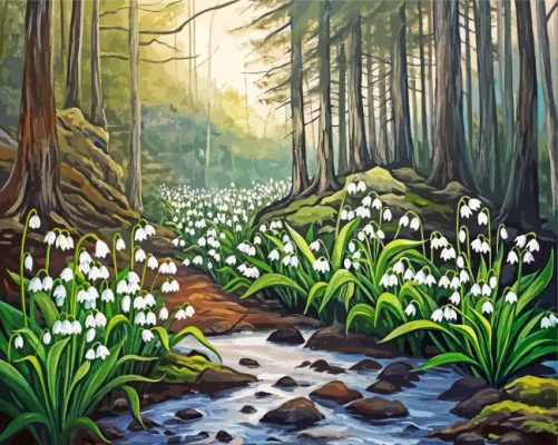 Galanthus Flowers Paint By Numbers 