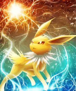 Powerful Jolteon Paint By Numbers