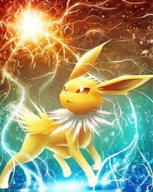 Powerful Jolteon Paint By Numbers