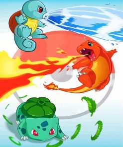 Pokemon Characters Paint By Numbers