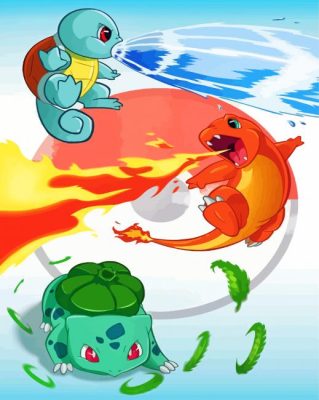  Pokemon Characters Paint By Numbers