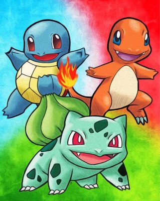 Pokemon Characters Paint By Numbers