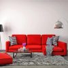 Monochrome Red Couch Paint By Numbers